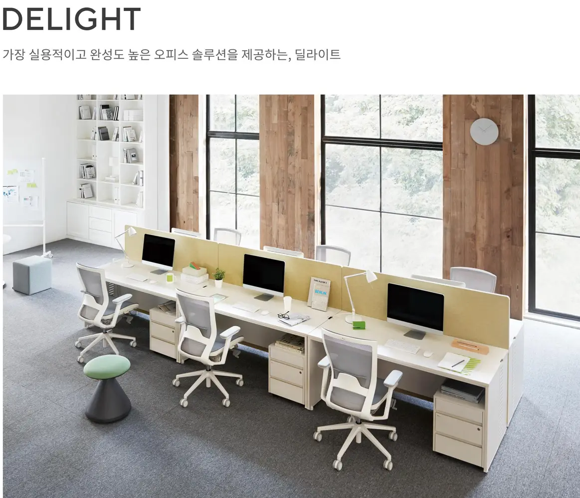 딜라이트 일반형 데스크 (측판형) 상세 정보