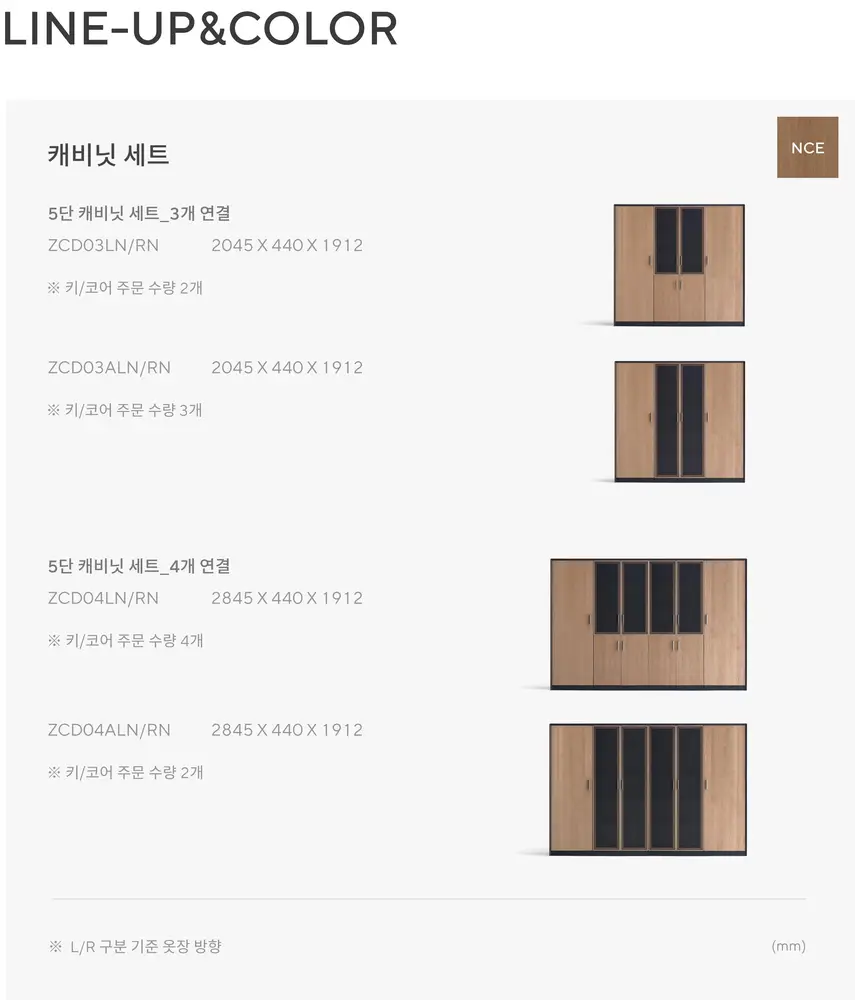 체오스 캐비닛 세트 상세 정보