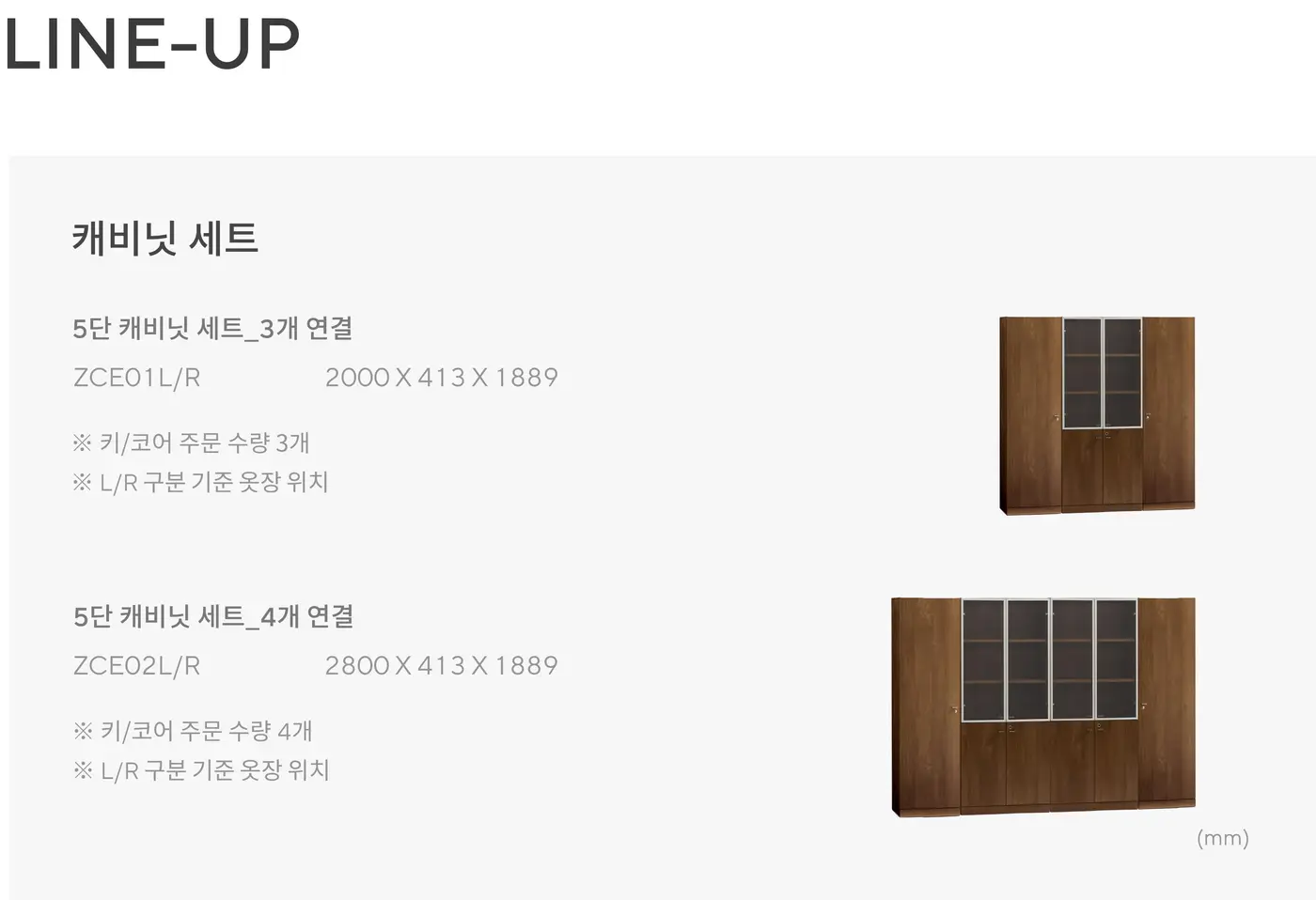 맨해튼 캐비닛 세트 상세 정보
