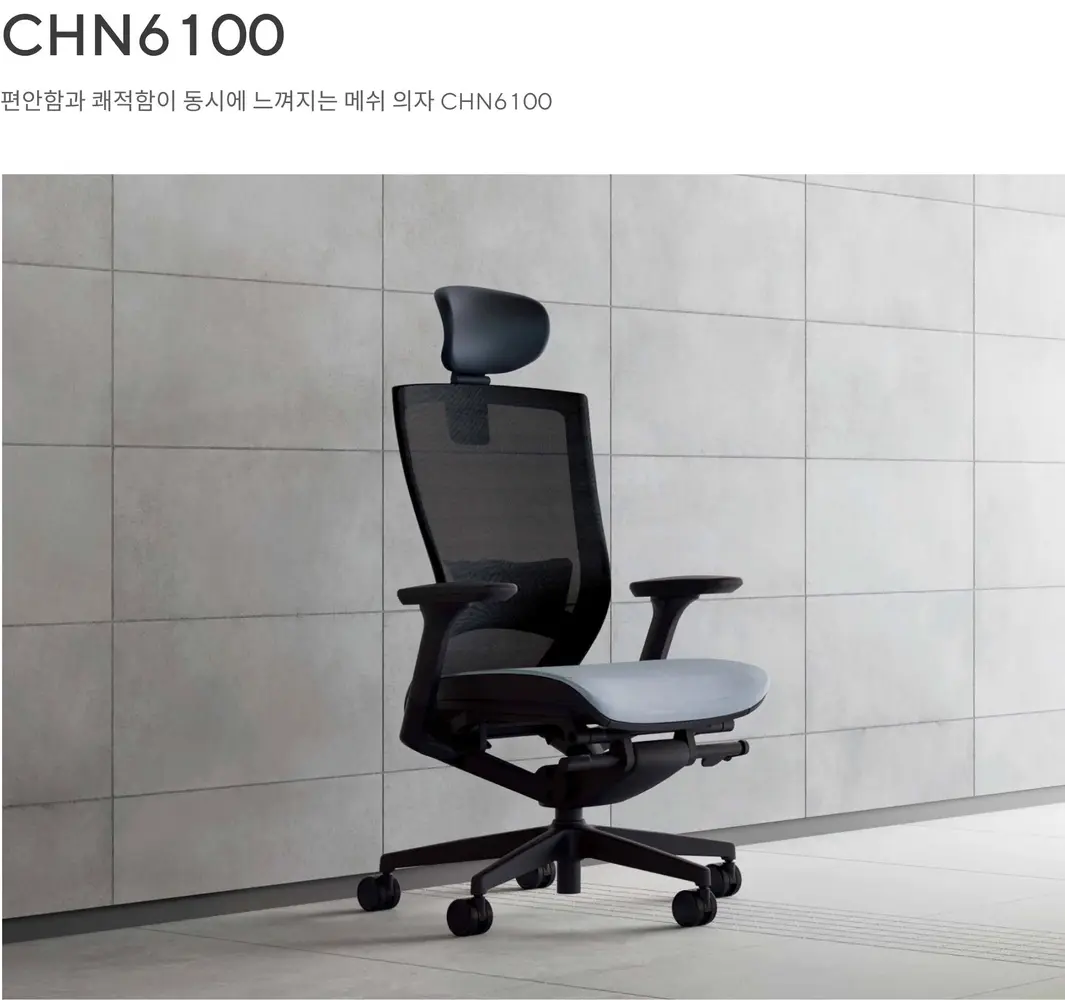 CHN6100 고급 헤드레스트형 의자 상세 정보