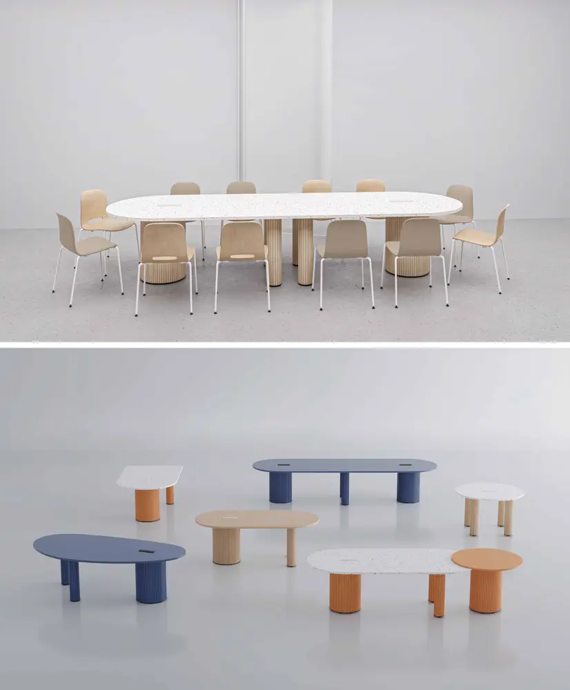 팝필러 반원형 회의 테이블 상세 정보