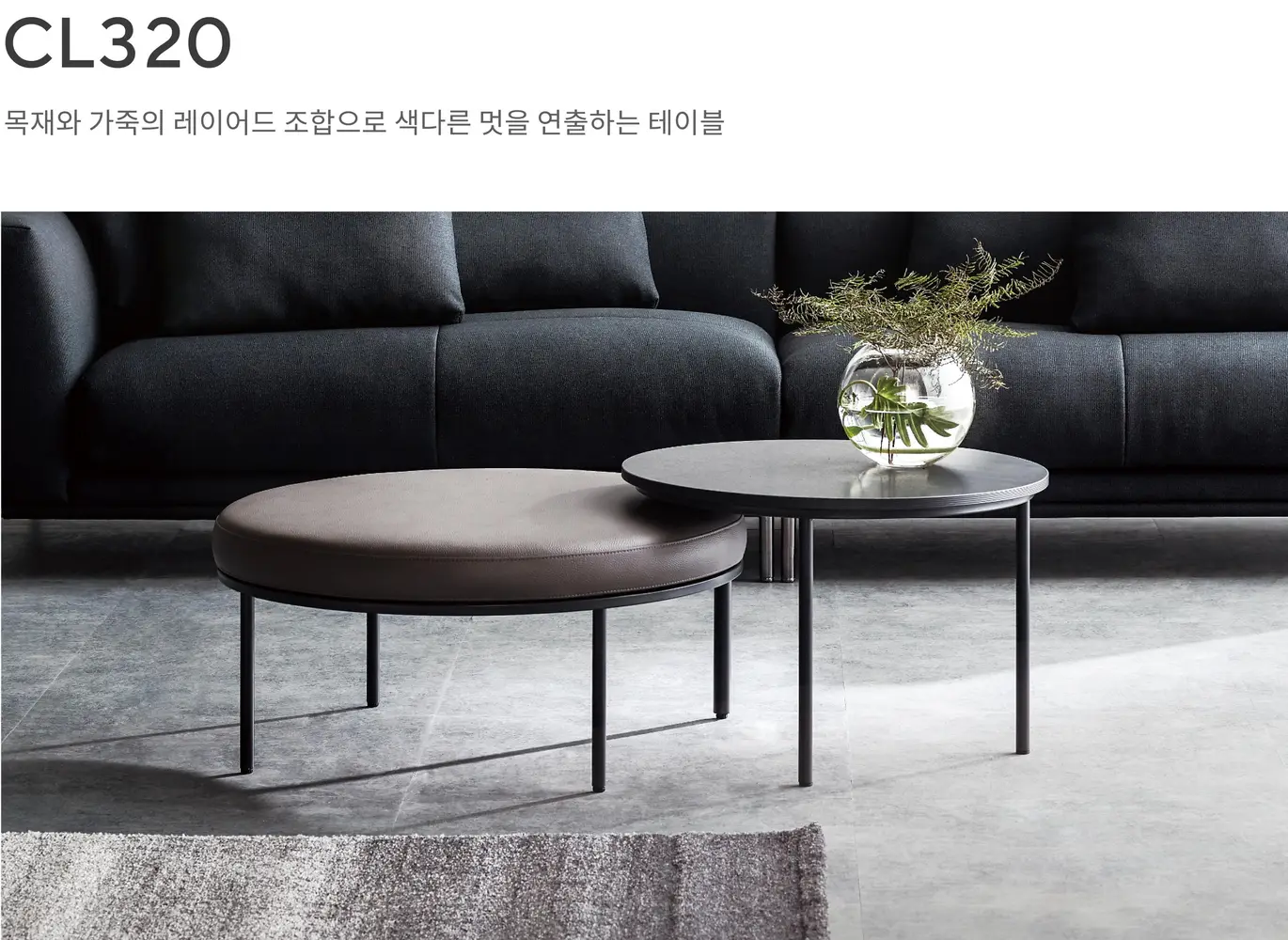 CL350 원형 소파 테이블 상세 정보
